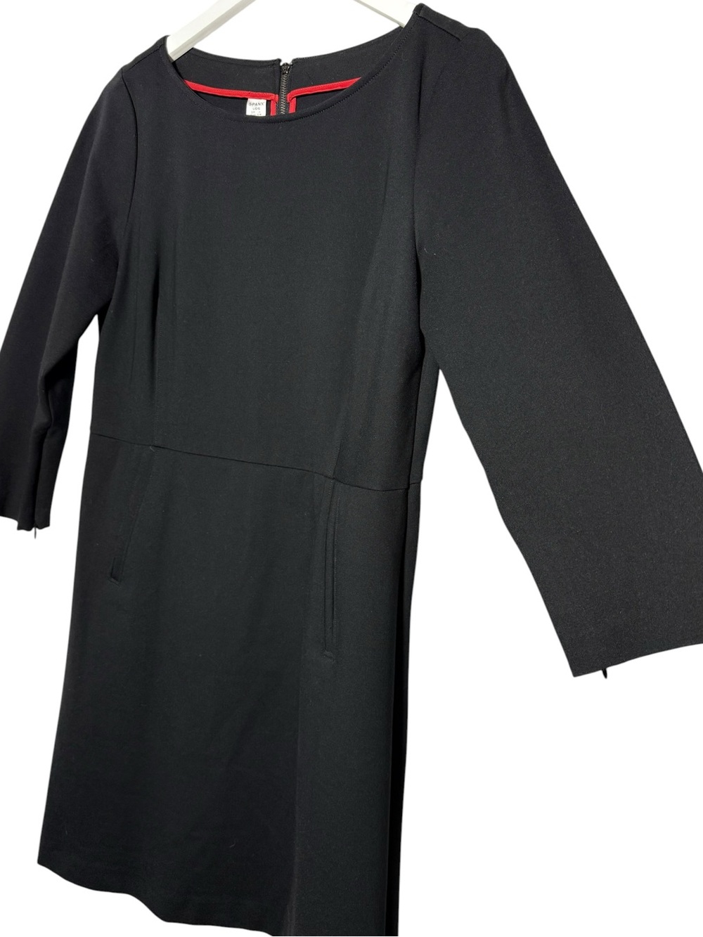Spanx The Perfect Ponte A-Line Dress in Black Size Large - Picture 6 of 11